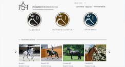 Desktop Screenshot of premiersporthorse.com